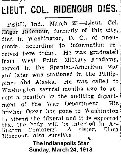 Edgar Ridenour obit