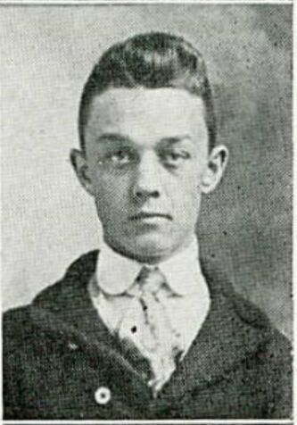 Clarence Bandau 1917 Peru High School Yearbook Photo